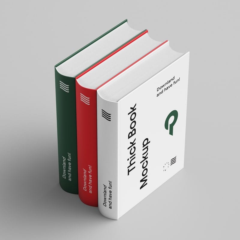 Thick Book Mockup