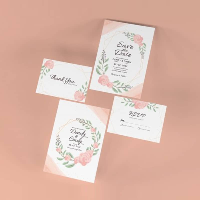 Wedding Invitation Mockup
