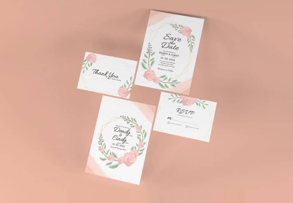 Wedding Invitation Mockup