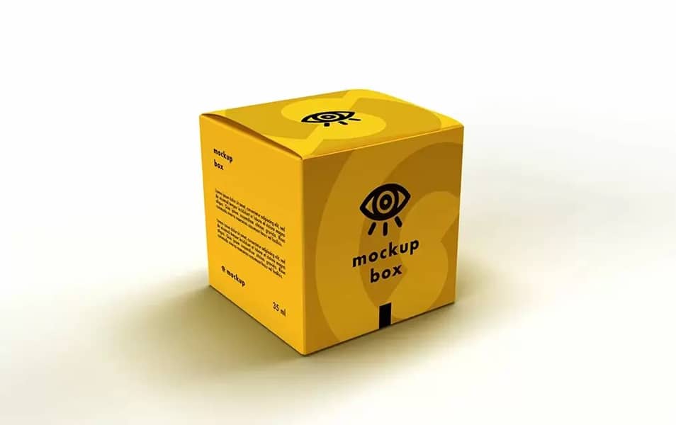 Yellow Box Mockup