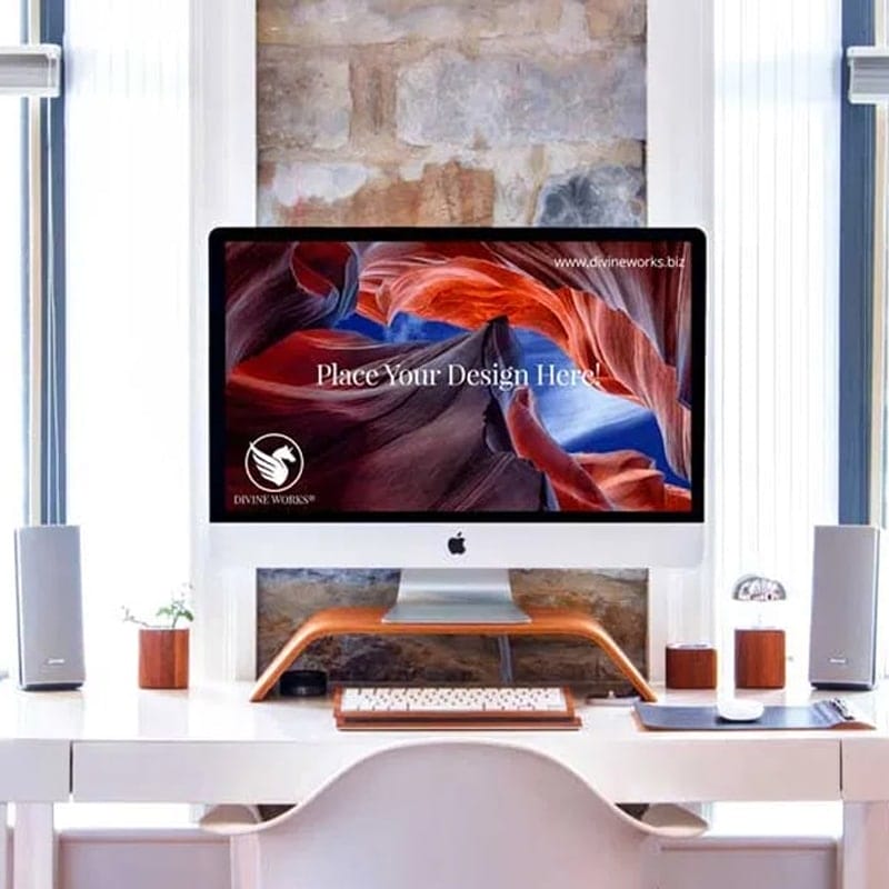 iMac Screen Mockup PSD