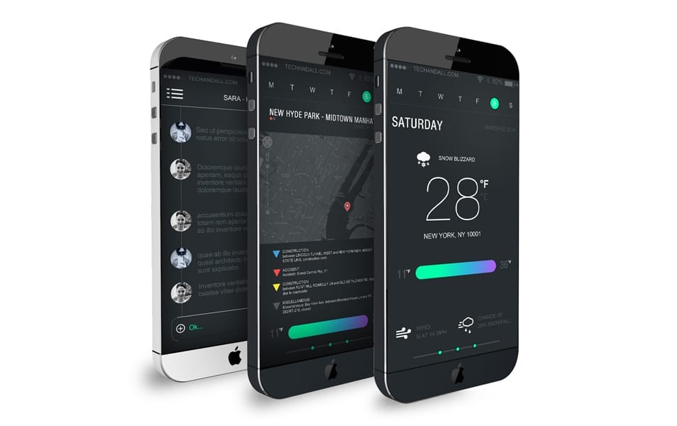 iPhone 6 App UI Concept