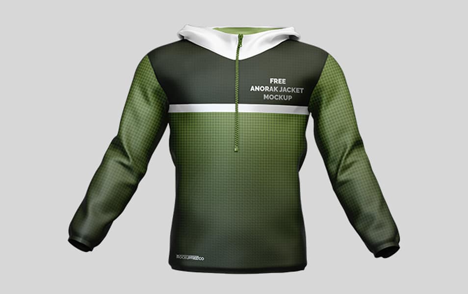 Anorak Jacket Free PSD Mockup