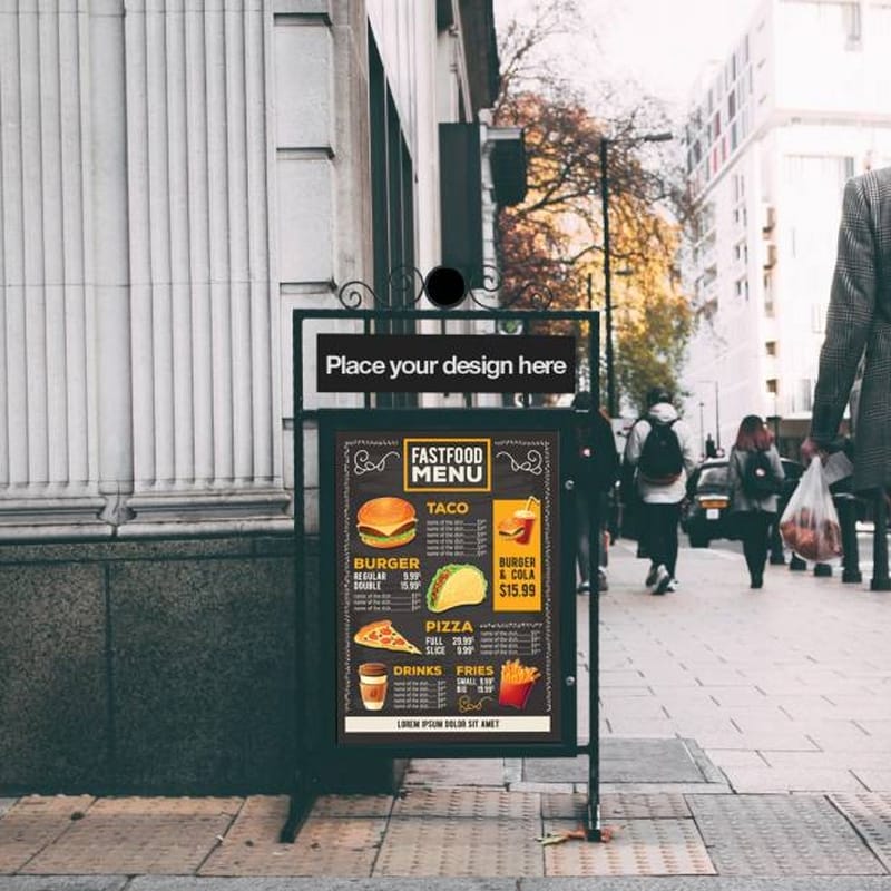 Billboard on Street Free Mockup