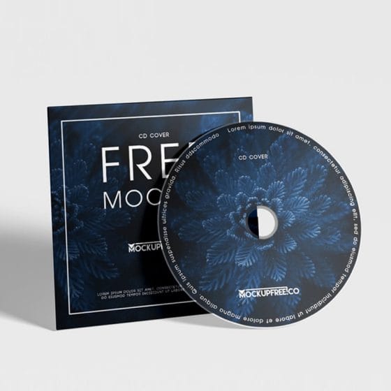 CD Cover Free PSD Mockups