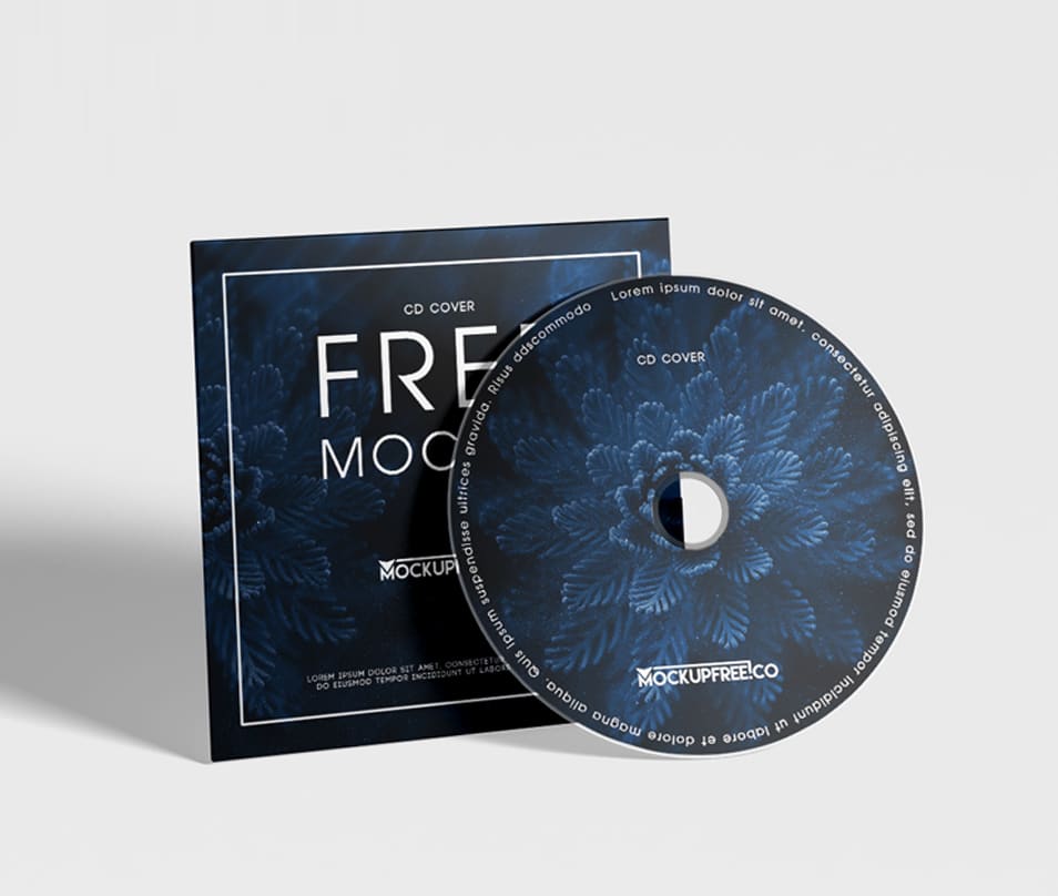 CD Cover Free PSD Mockups