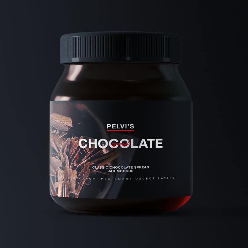 Chocolate Jar Mockup