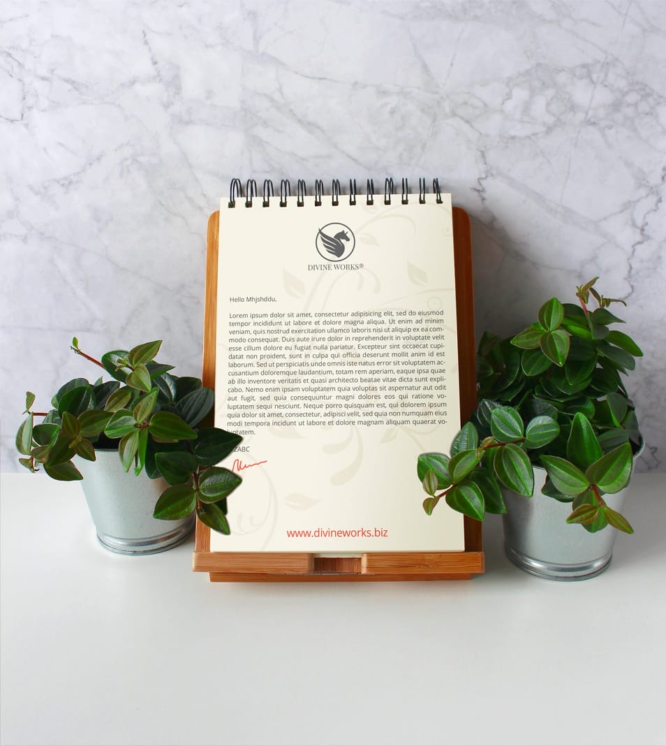 Clipboard Letterhead Mockup