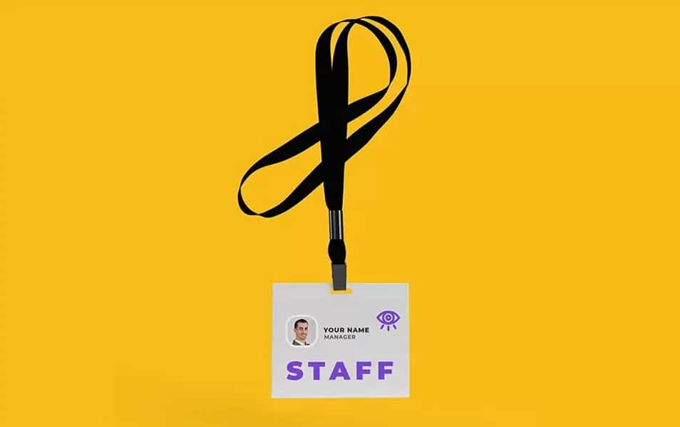 Corporate ID Card Vector