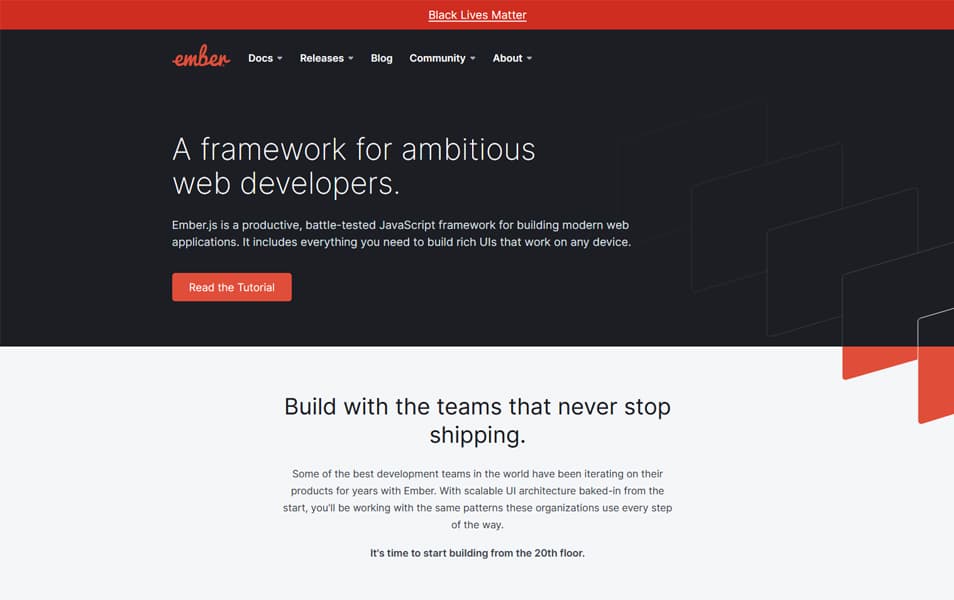 100+ JavaScript Frameworks for Web Developers 4 EmberJS