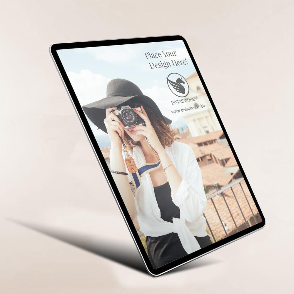 Floating iPad Air Mockup