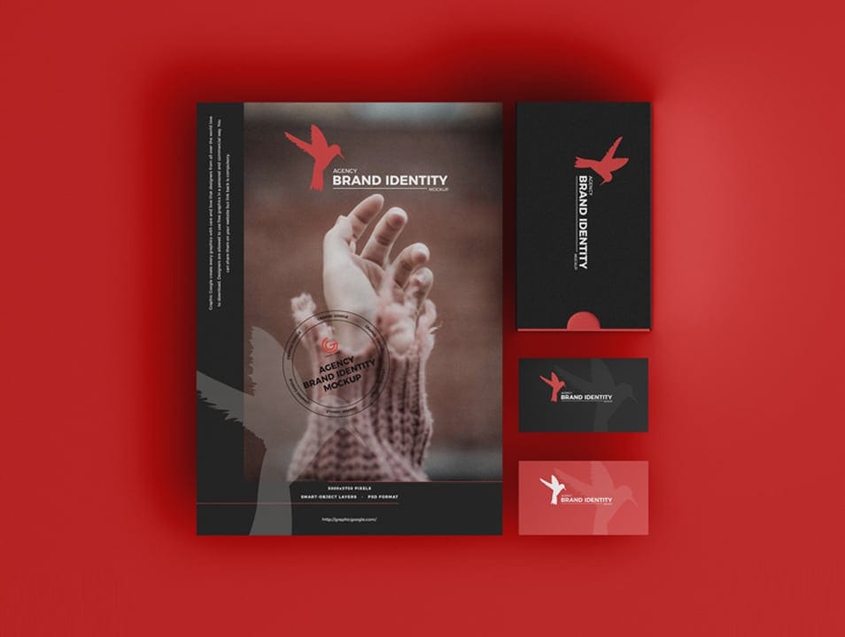 Free Agency Brand Identity Mockup