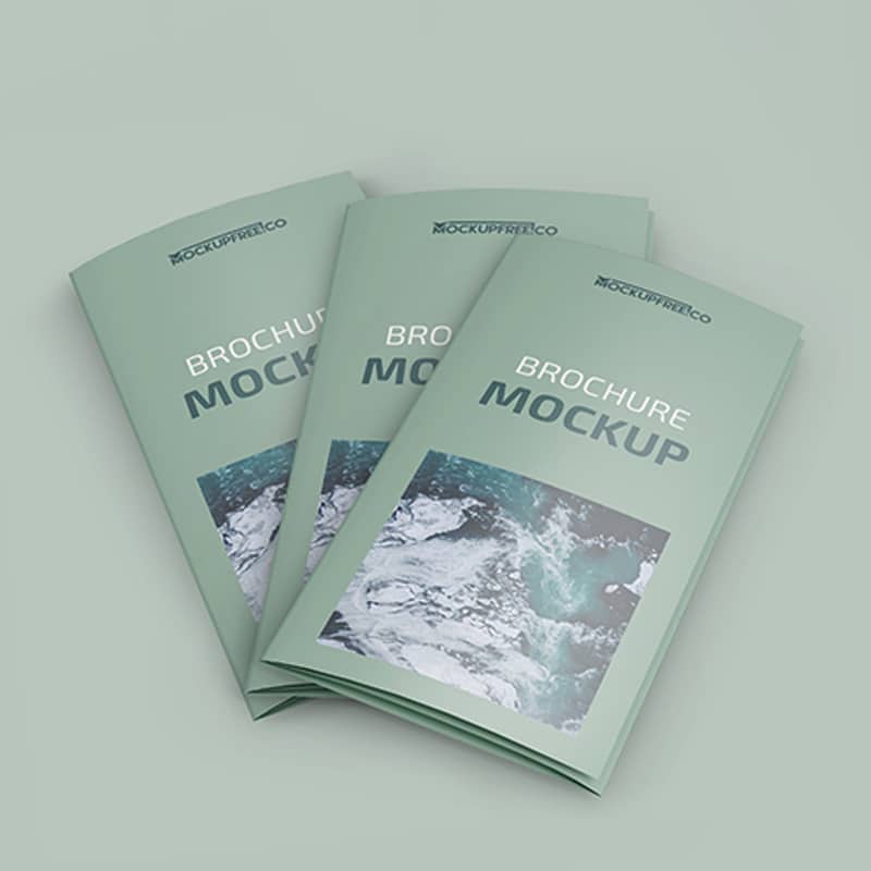 Free Brochure PSD Mockup