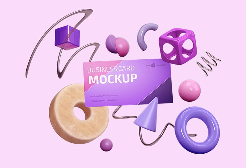 Free Business Card Mockup Template in PSD