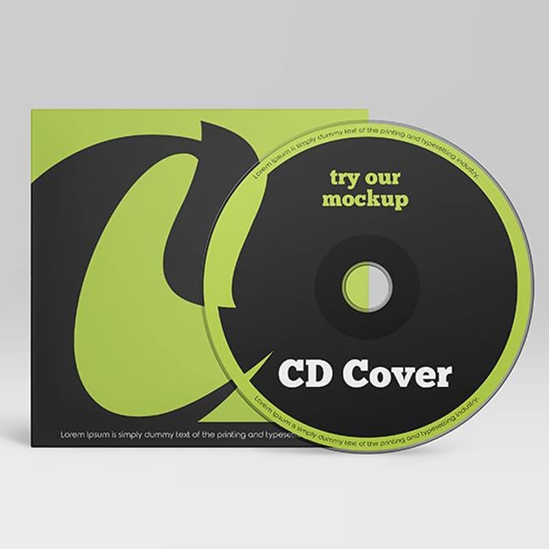 Free CD Cover Mockup