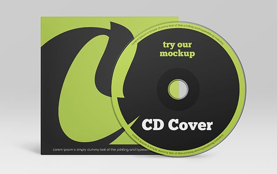 Free CD Cover Mockup