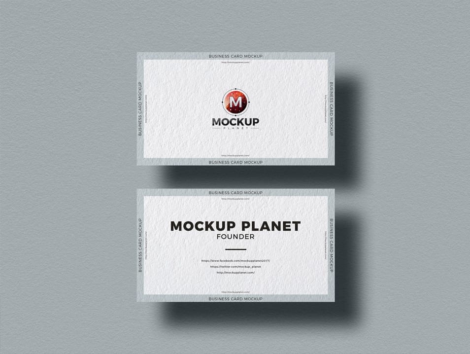 Free Elegant Business Card Mockup Design