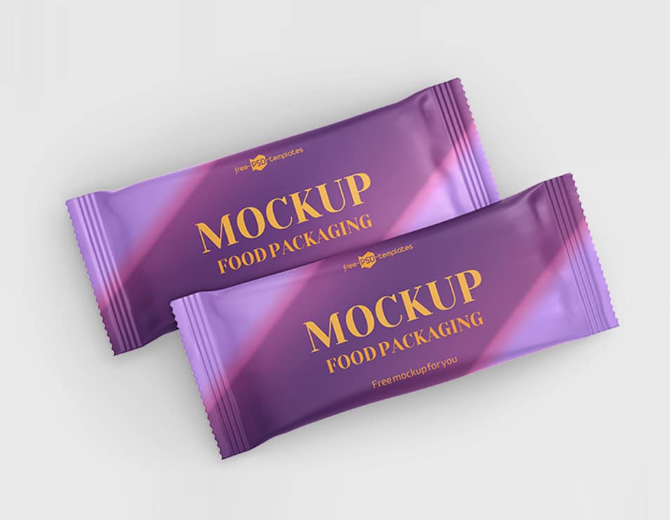 Free Food Packaging Mockup Templates in PSD