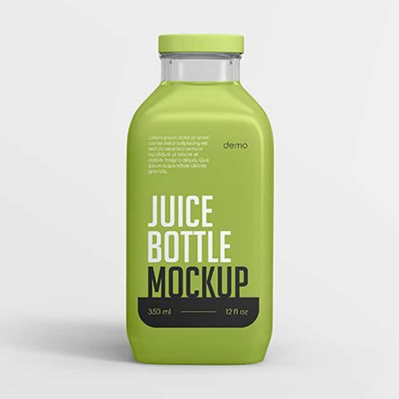 Free Juice Bottle Mockup