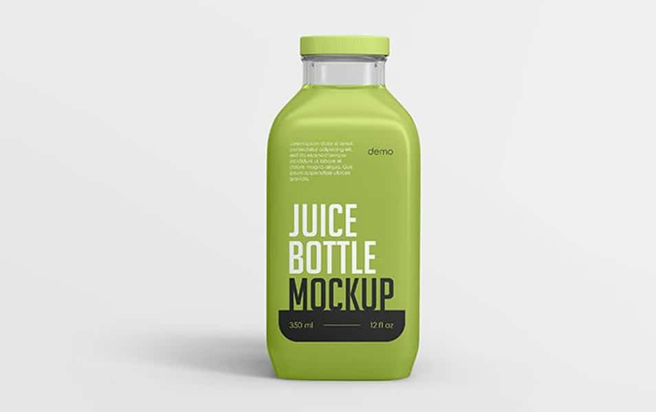 Free Juice Bottle Mockup