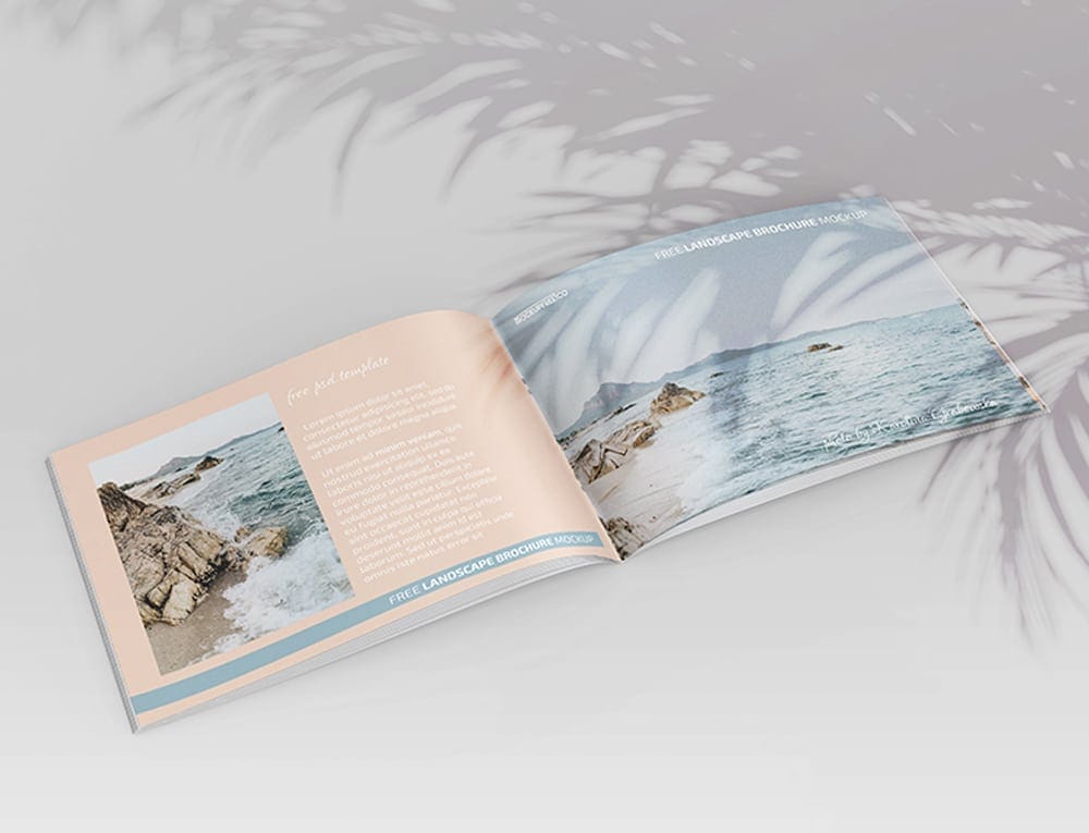 Free Landscape Brochure Mockup in PSD