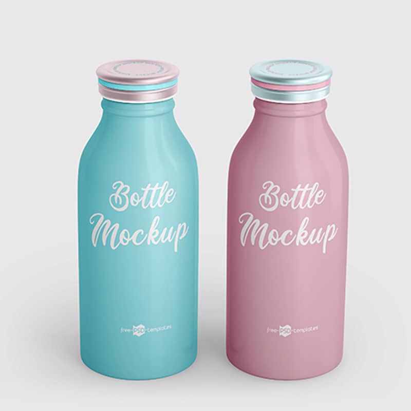 Free PSD Bottles Mockup Template