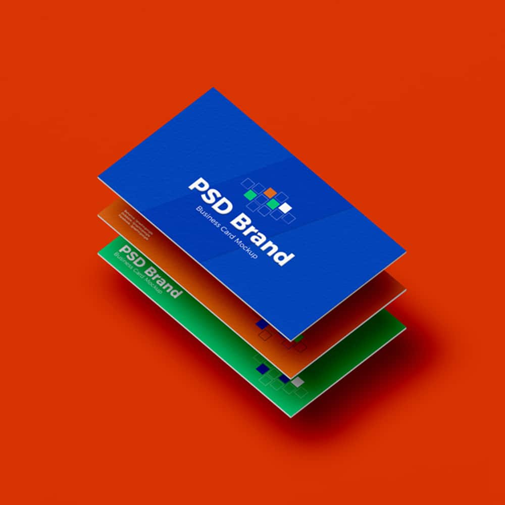 Free PSD Brand Business Card Mockup