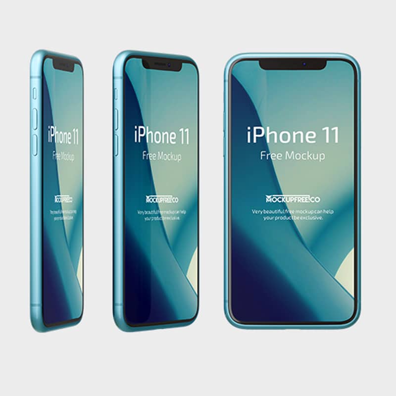 Free PSD iPhone 11 Mockup Template