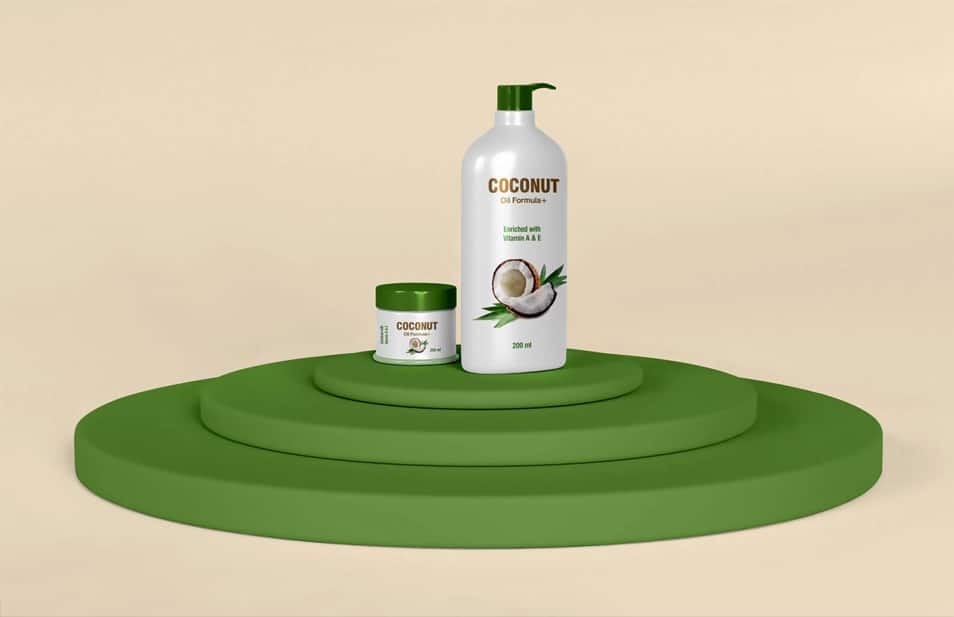 Free Spa Cosmetics Conditioner & Cream Jar Mockup PSD