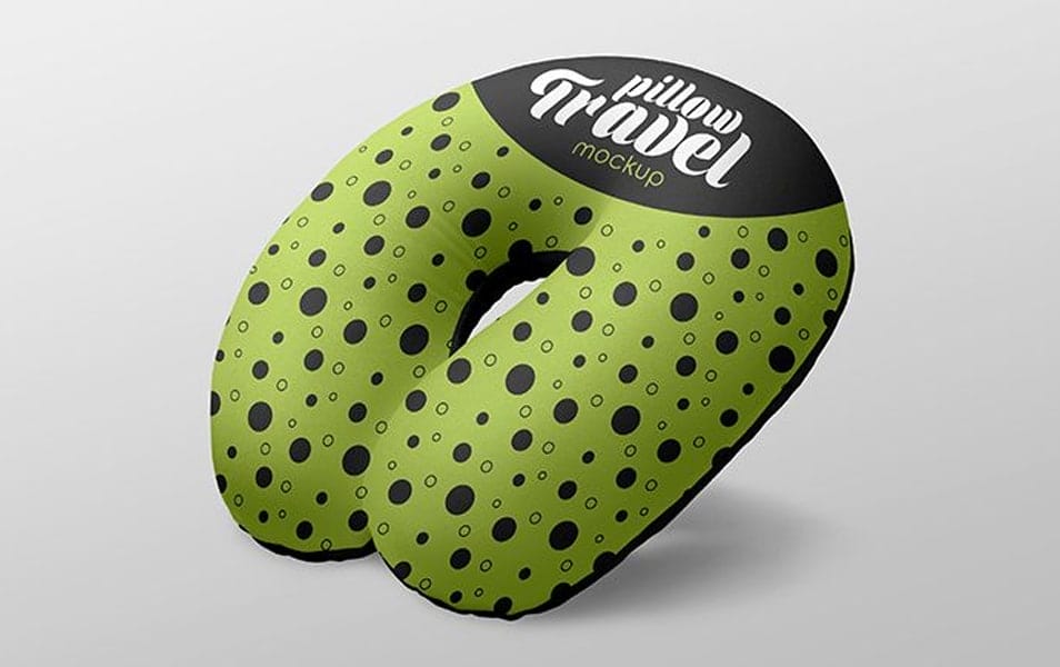 Free Travel Pillow Mockups