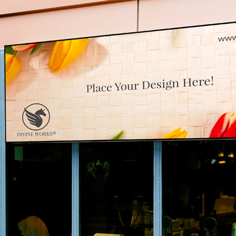 Front Store Signage Mockup