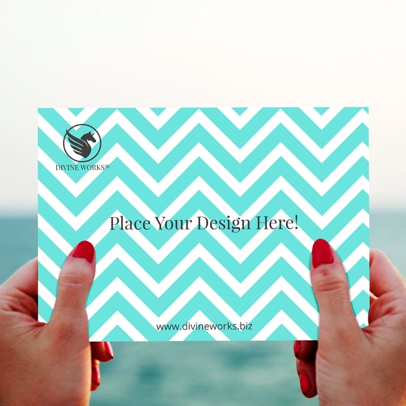 Greeting Card In Hand Mockup