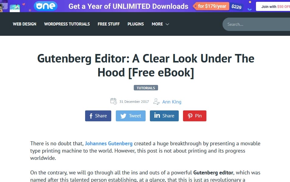 Gutenberg Editor A Clear Look Under The Hood