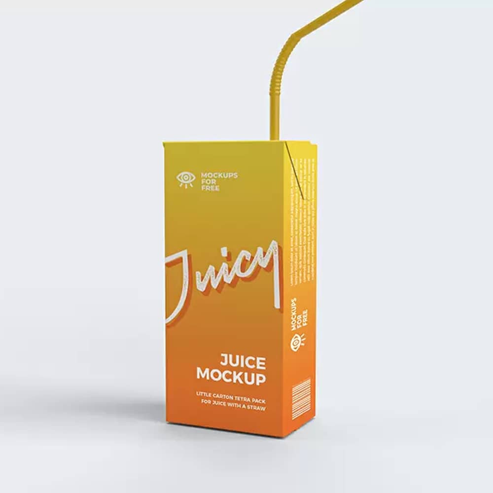 Juice Tetra Pack Mockup