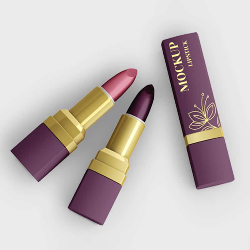 Lipstick Mockup in PSD