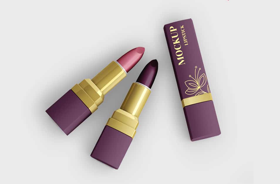 Lipstick Mockup in PSD