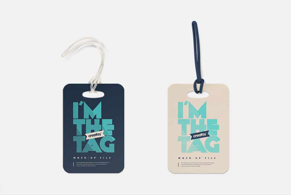 Luggage Diaper Tag Mockups