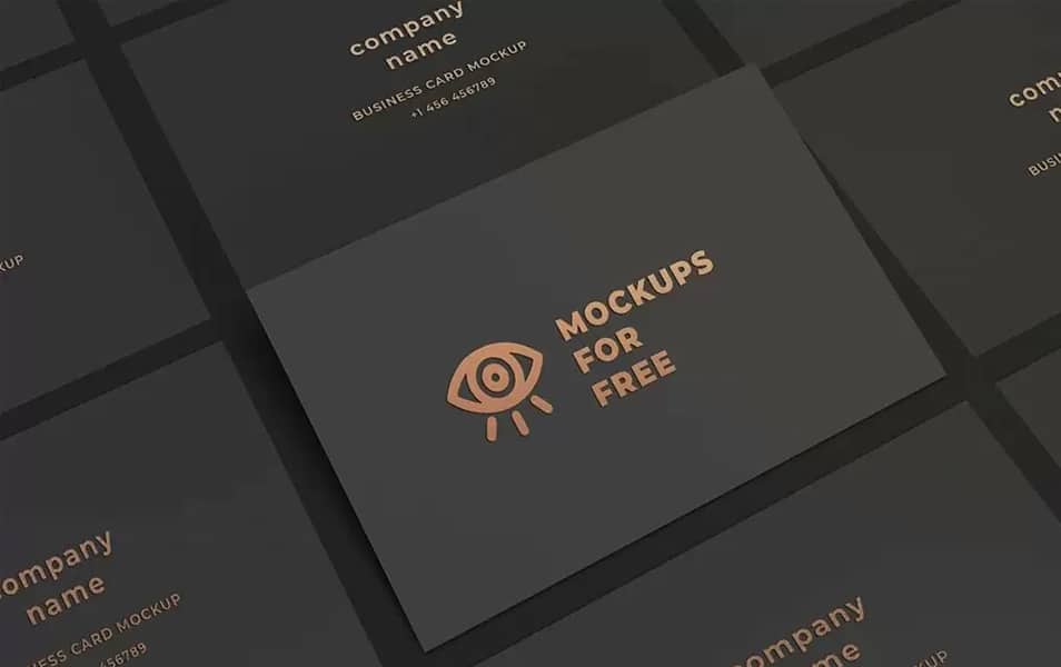 Matte Business Card Mockup