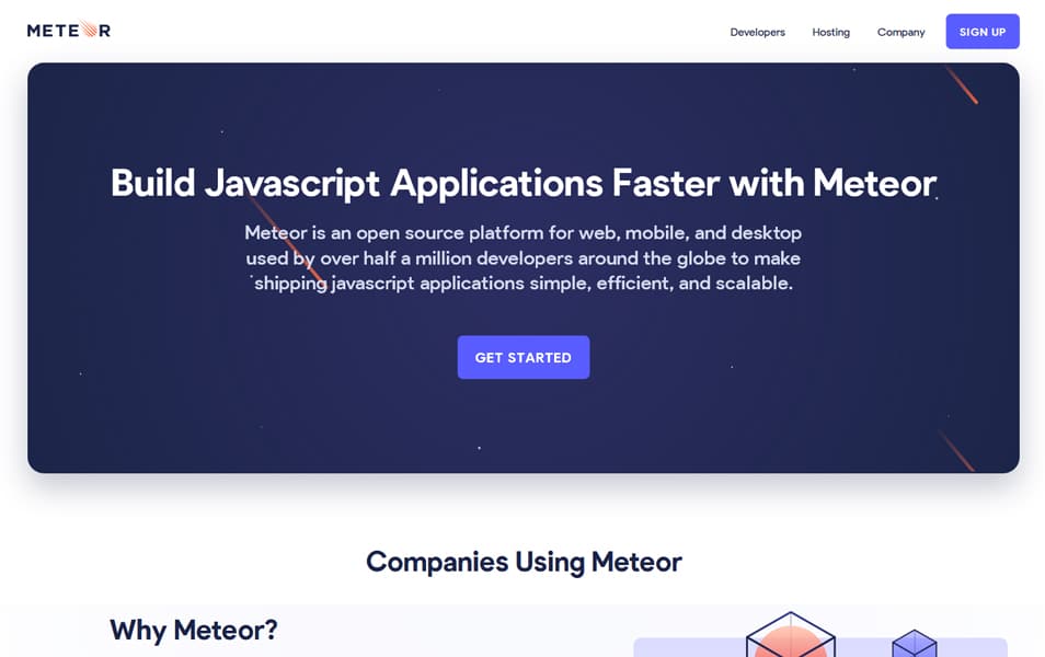 100+ JavaScript Frameworks for Web Developers 59 Meteor