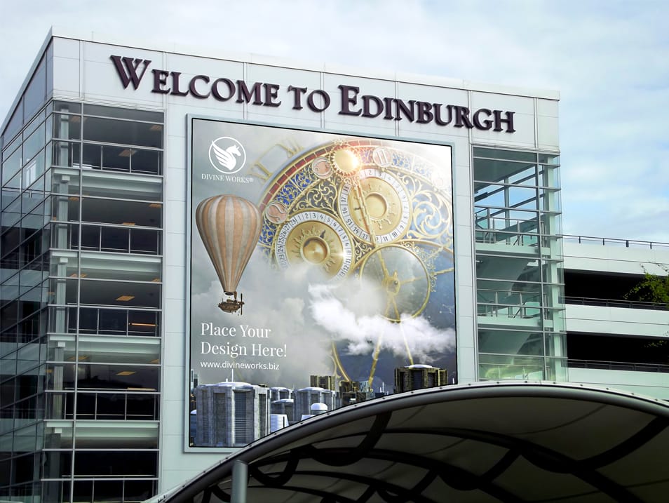 Outdoor Building Billboard Mockup PSD