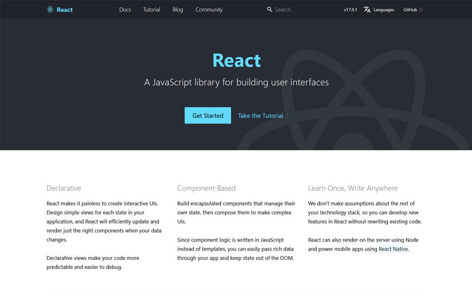 100+ JavaScript Frameworks for Web Developers 51 React