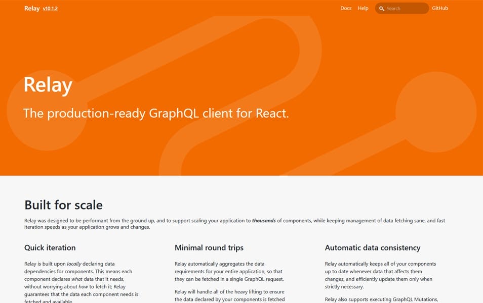 100+ JavaScript Frameworks for Web Developers 9 Relay