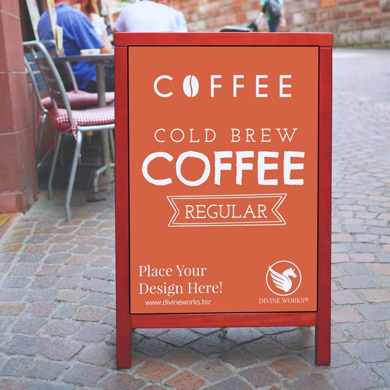 Restaurant Menu Board Mockup