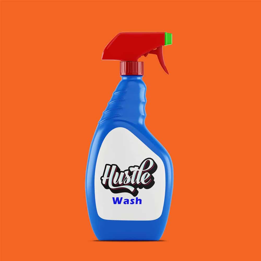 Spray Plastic Bottle Mock-up