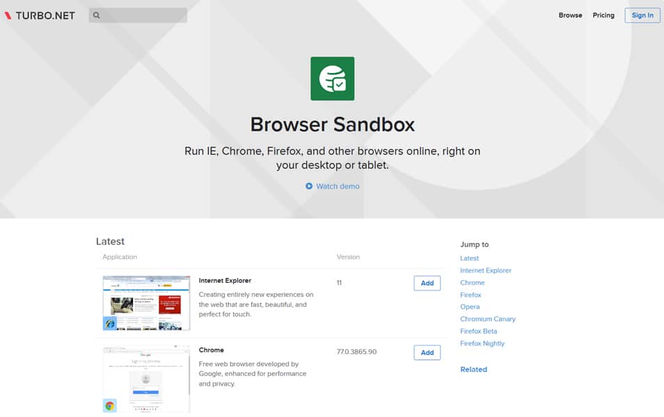 15+ Best Cross-Browser Testing Tools 2022 18 Turbo Browser Sandbox