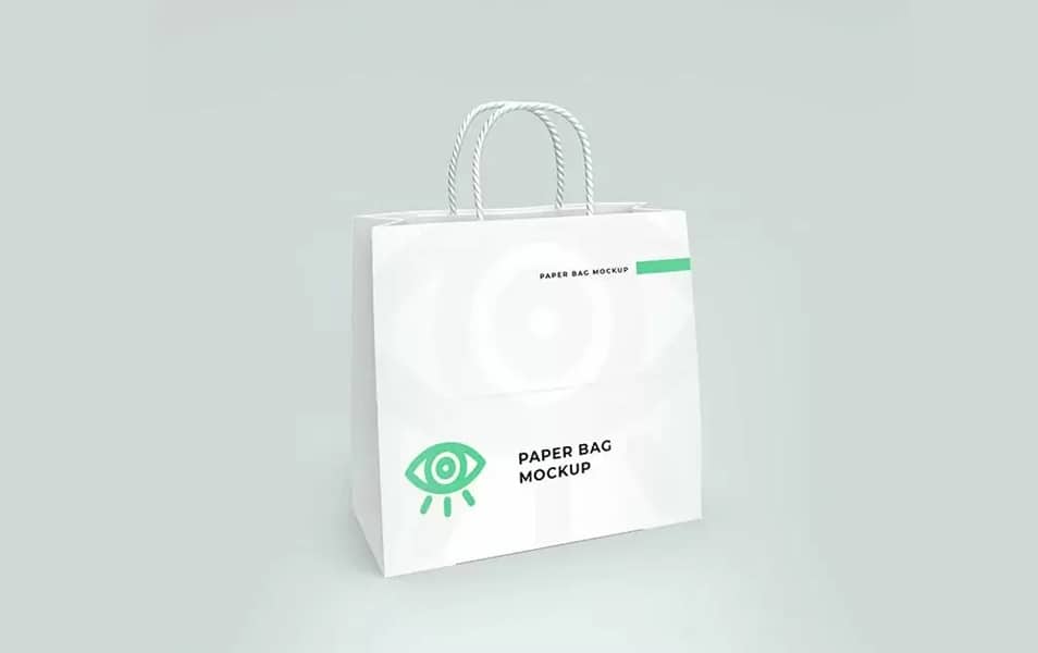 White Paper Bag Mockups