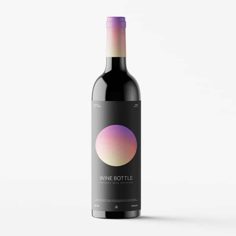 Wine Bottle Mockup