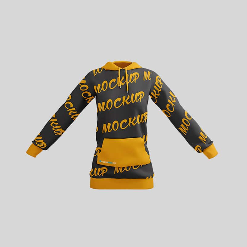 Women Hoodie Free PSD Mockup