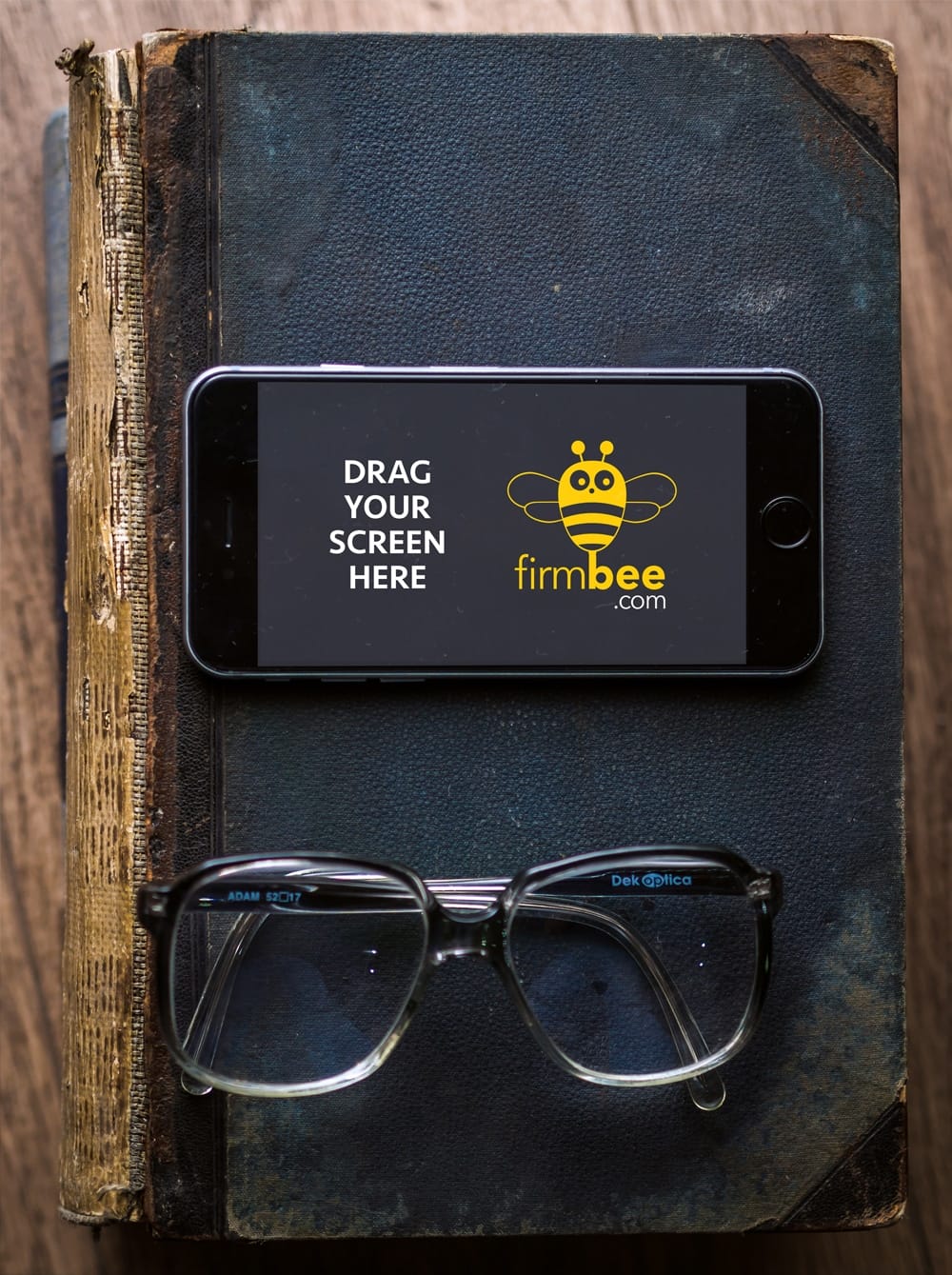 iPhone 6s with Glasses and Old Book