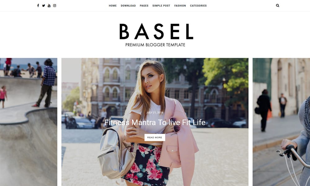 Basel Fashion & Personal Responsive Blogger Template